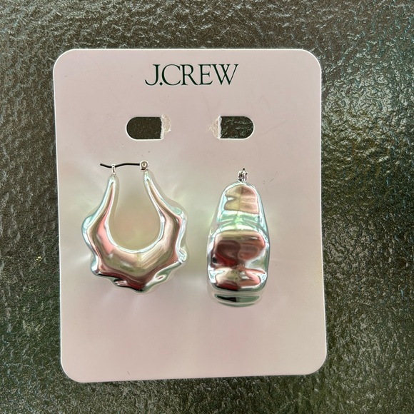 J. Crew Jewelry - Lightweight sculpted hoop earrings